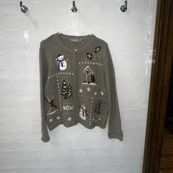 Croft & Barrow Holiday Christmas Winter Sweater Sz PL