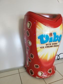 RARE Dibs BITE SIZED ICE CREAM SNACKS FREEZER H35" x W21" x D16"~ Works Great