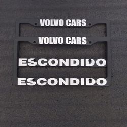 2 Volvo Escondido License Plate Frames