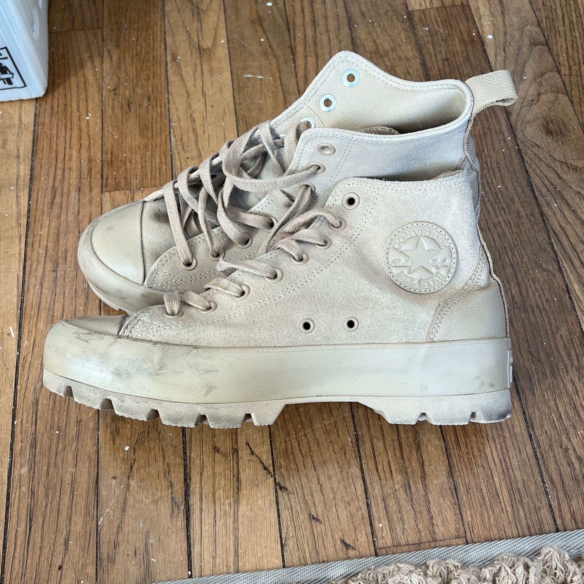 Women Converse Chuck Taylor Al S Lugged Hi Boot, 573206C 10 size Nomad Khaki