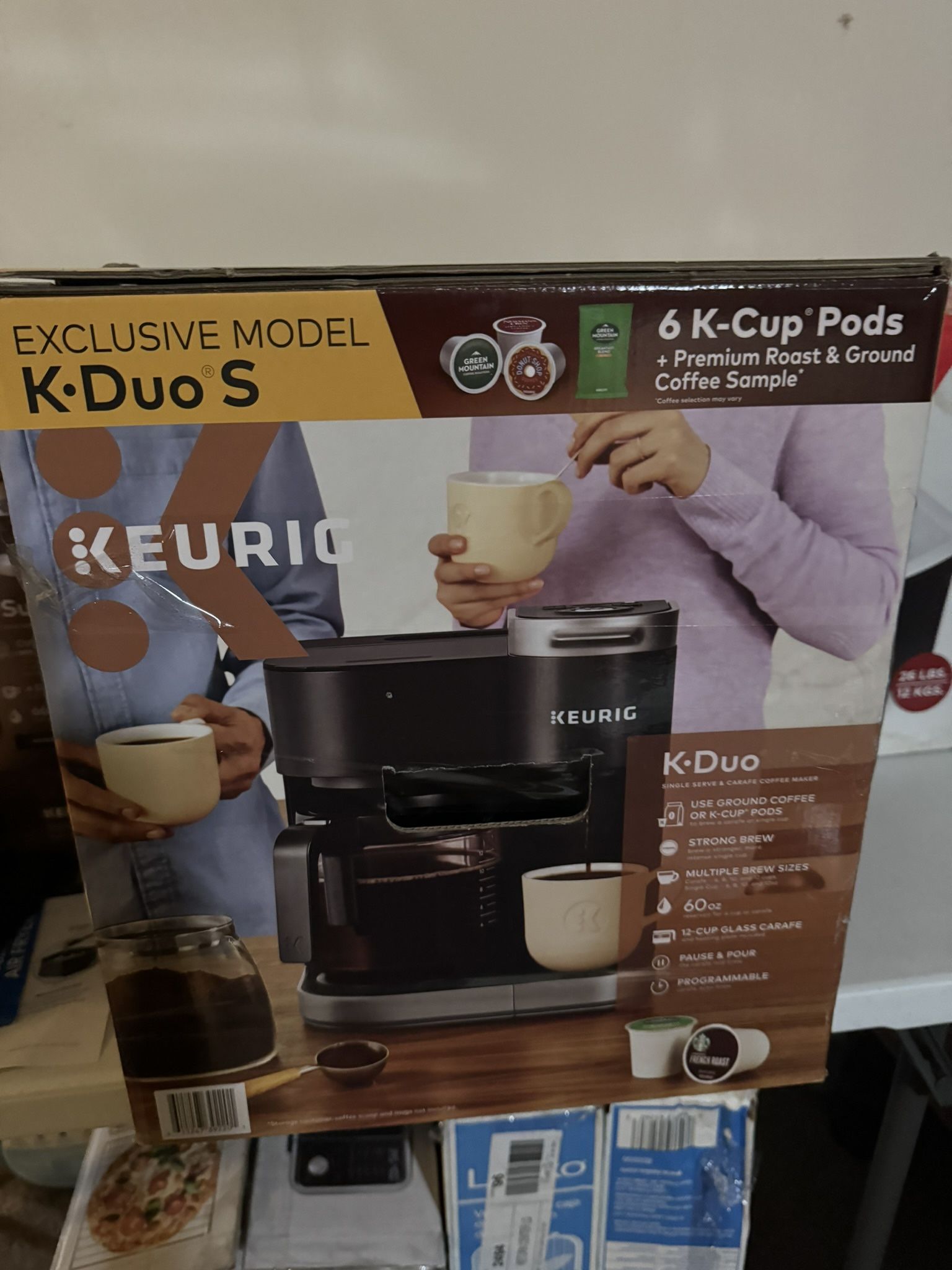 Keurig K-Duo S Single Serve & Carafe Coffee Maker, Black