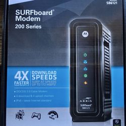 CABLE MODEM DOCSIS 3.0 Motorola Arris Surfboard SB 6121 Excellent condition.