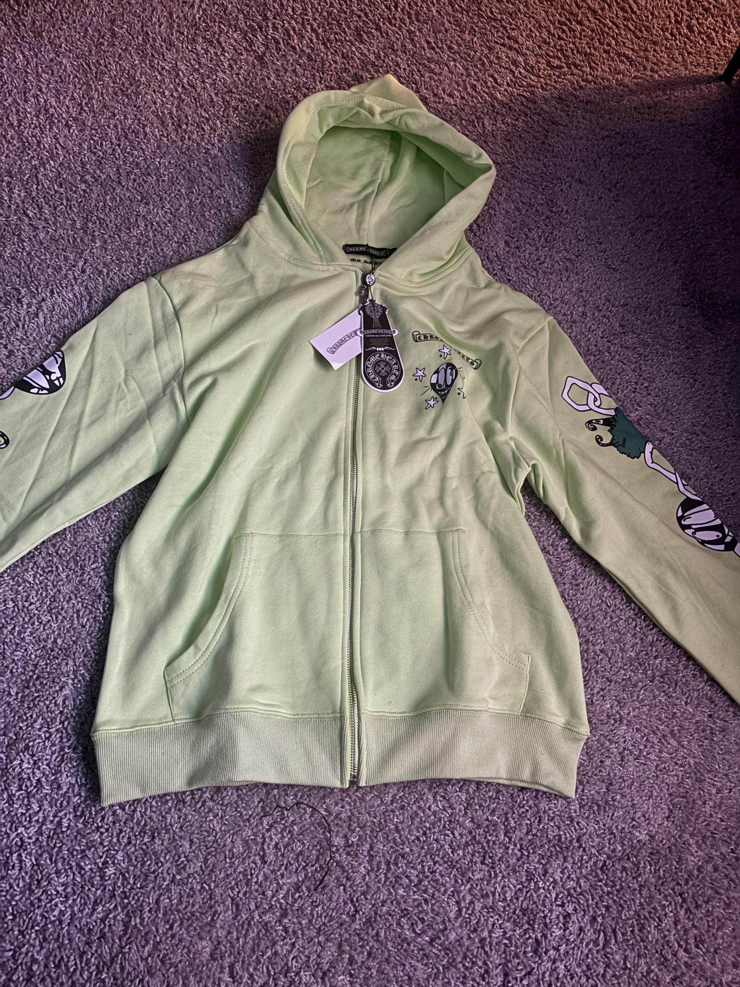 Chrome Hearts Green Hoodie 