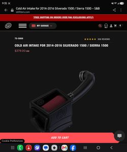 Gmc yukon cold air intake