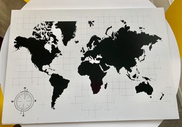 MÖLLTORP Whiteboard World Map