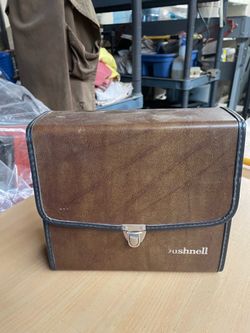 Bushnell Binoculars with Brown Leather Carry Case