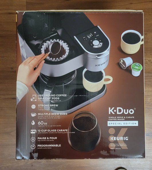 Brand NEW Keurig K- Duo SPECIAL EDITION Coffee Maker!!! for Sale in Grand  Prairie, TX - OfferUp