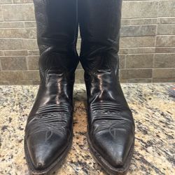 Larry Mayan Leather Cowgirl Boots 