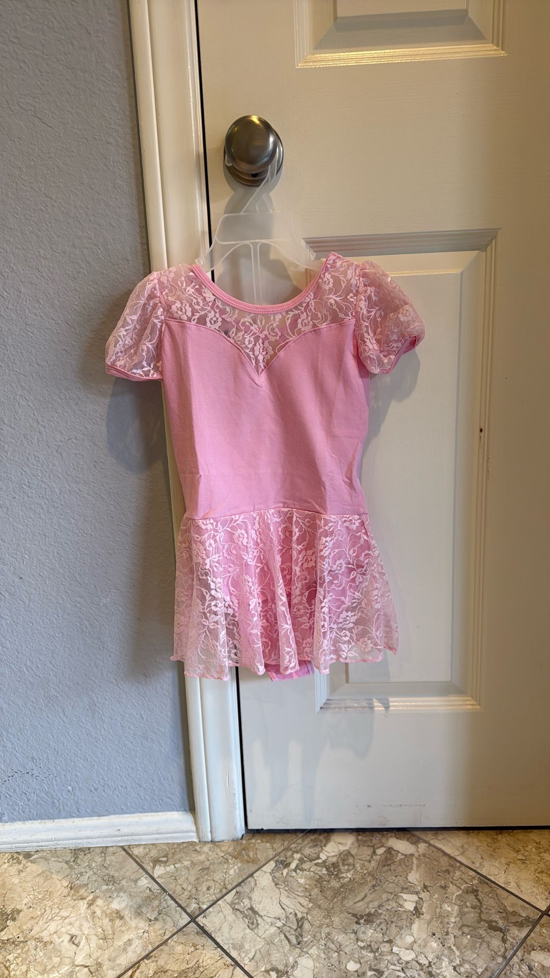 Girl Ballet Dance Tutu Dress 5T Leotards for Girls Dance Leotards with Skirt Gymnastic Ballerina Outfit Dress Classic Short Sleeve