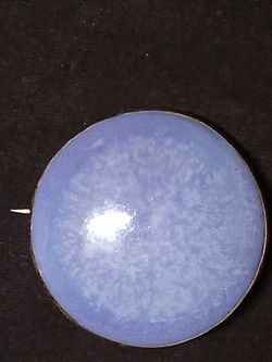 Antique Ruskin Pottery Sterling Silver Brooch – Blue Enamel
