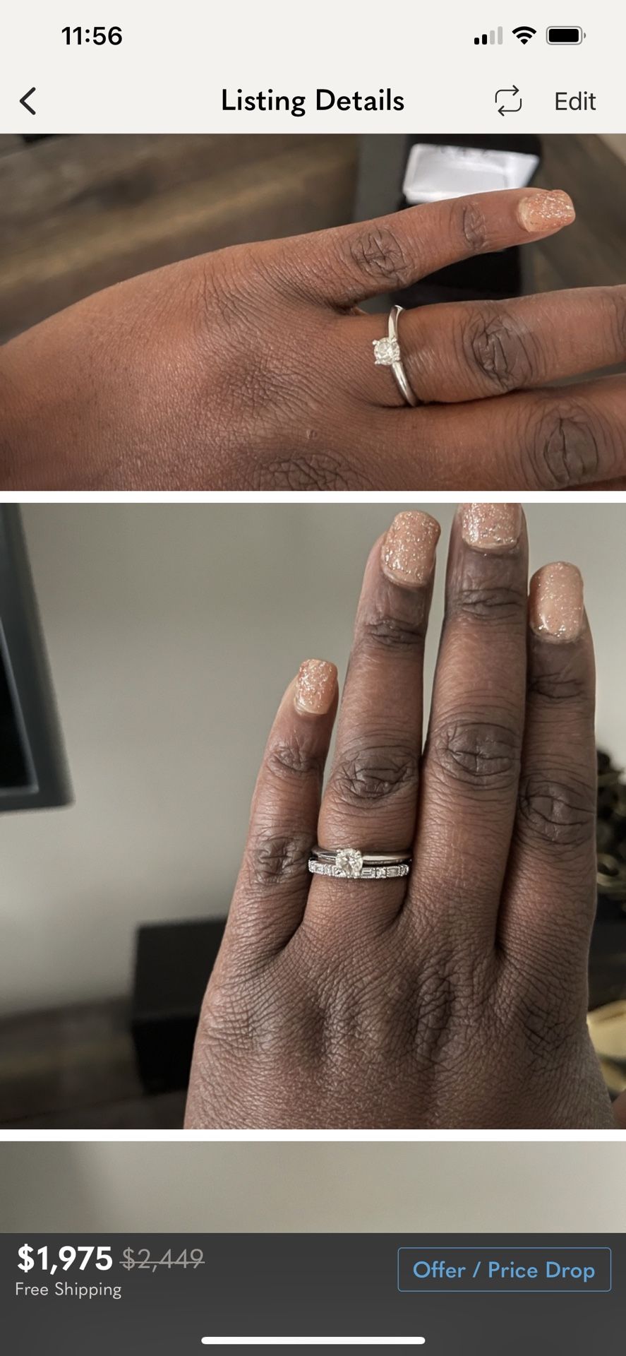 Solitaire Diamond Engagement Ring