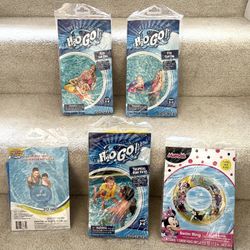 New Swimming Inflatable Kids Rings, Floats, Vests 