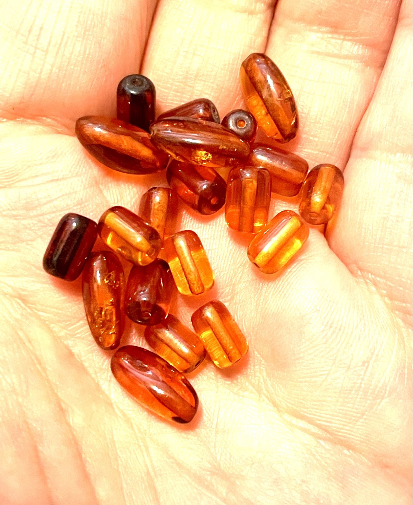 Lot Of 20 Genuine Amber Beads