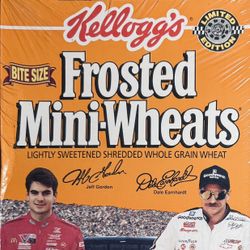 1996 Kelloggs Frosted Mini-Wheats, Bite Size 24.3 oz Jeff Gordon Dale Earnhardt