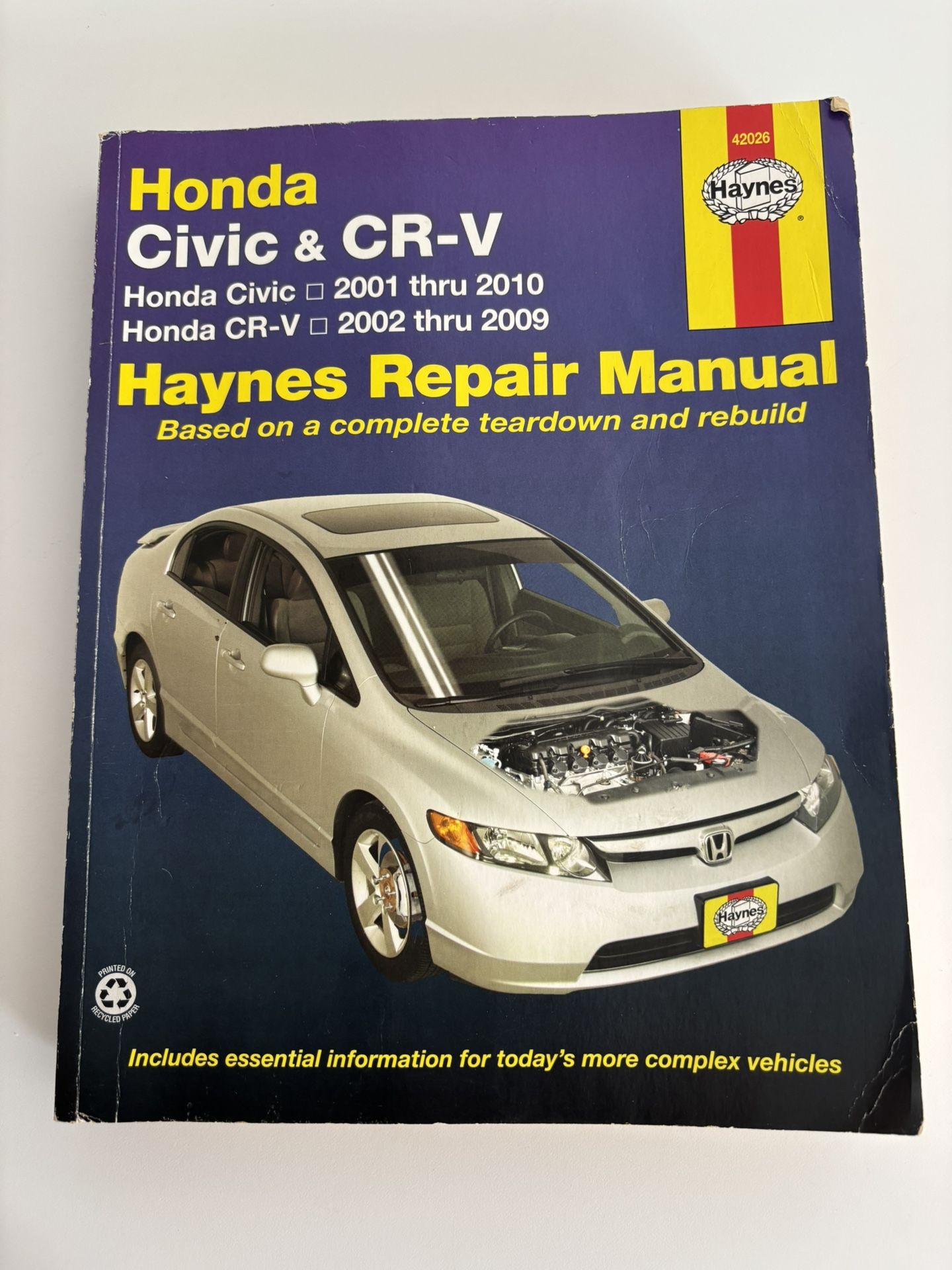 Used Haynes Repair Manual-Honda