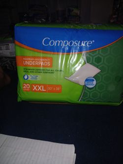 MAXIMUM ABSORBENCY UNDERPADS  20 COUNT 