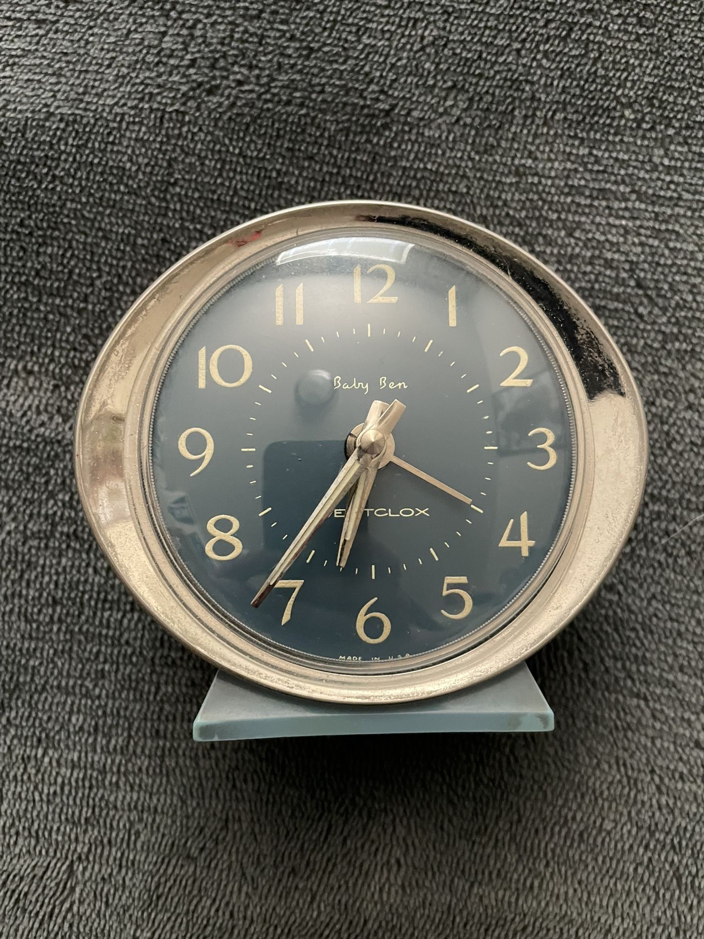 Alarm Clock Westclox Wedgewood Baby Ben Works Great Porch Pickup