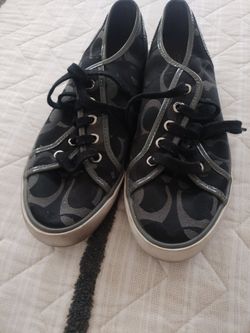 Black Coach Tennis Shoes