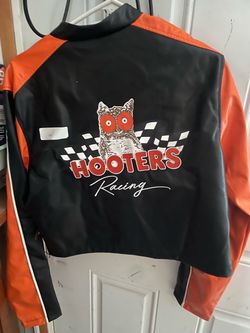 Hooters Racing Jacket Black Orange