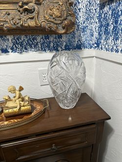 Vase De Cristal Cortado 