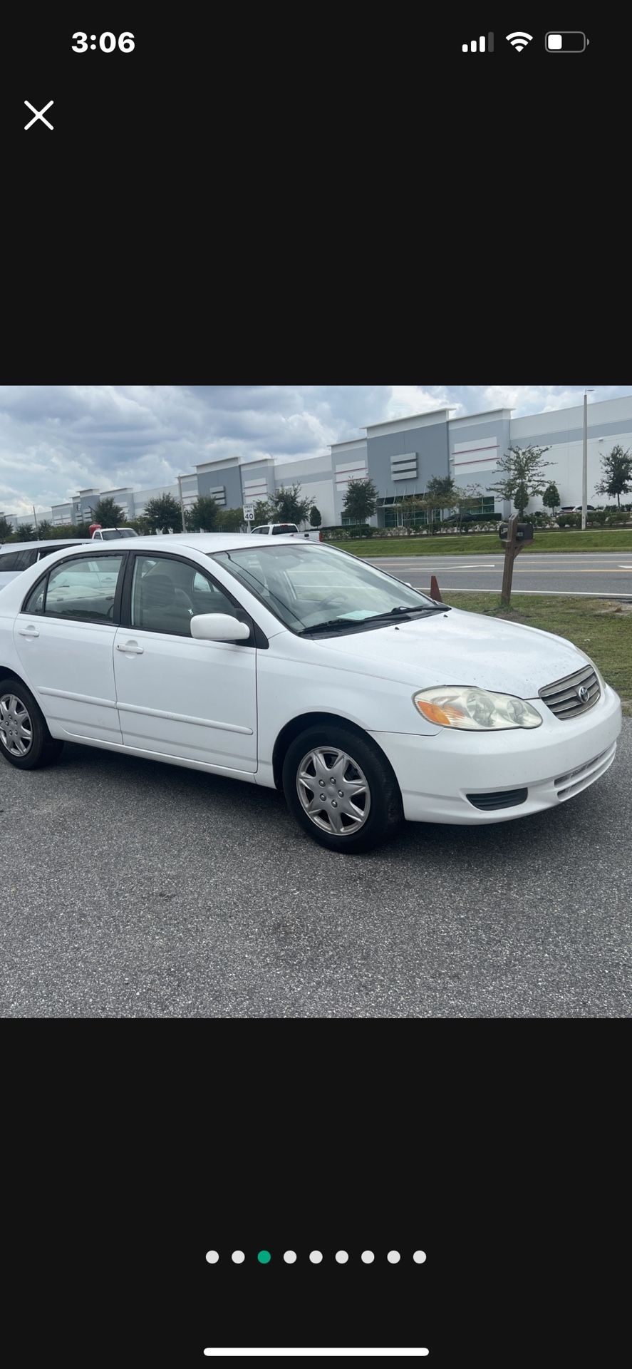 2 O O 3 TOYOTA COROLLA. $2,500 INICIAL. EL PRECIO DEL AUTO FINANCIADO ES $4,495