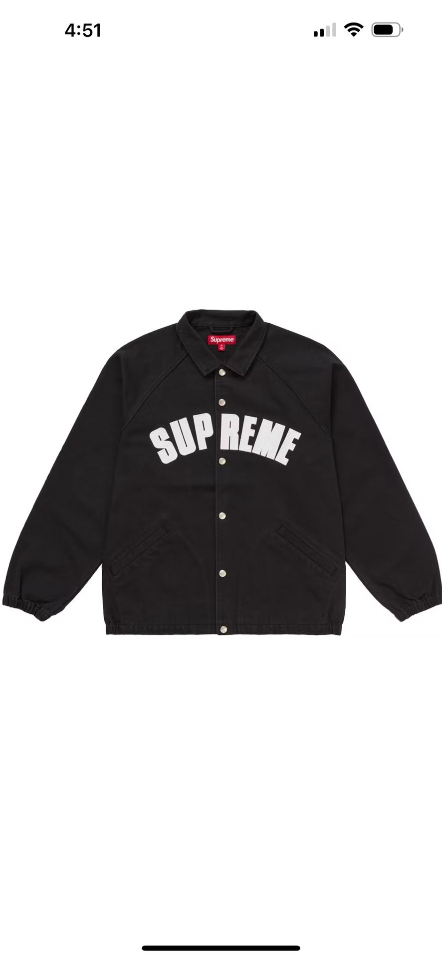 Supreme Arc Denim Coach Jacket SS25 Medium