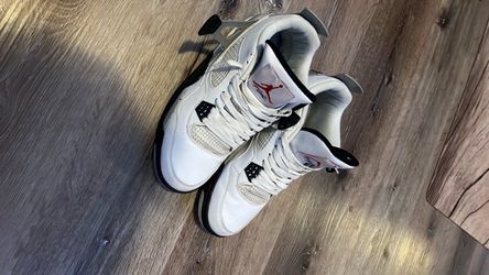 Air Jordan 4 White Cement Sneakers