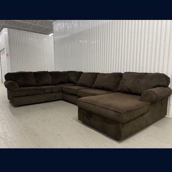 Brown Sectional Couch 