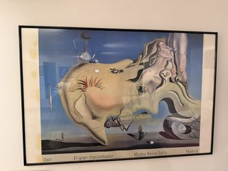 poster of the surrealist painting The Great Masturbator by Salvador Dalí