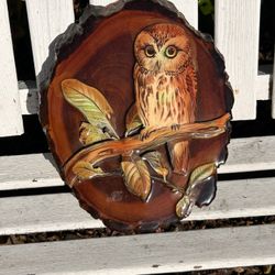 🦉 Vintage Owl Wall Plaque 🦉