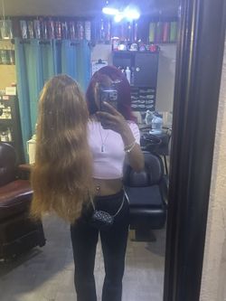 28 inch Human Hair Honey Brown Wig