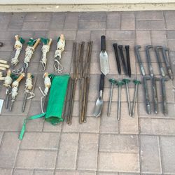 Camping Items. Over 38 Pieces. Nylon Rope. Good Condition.