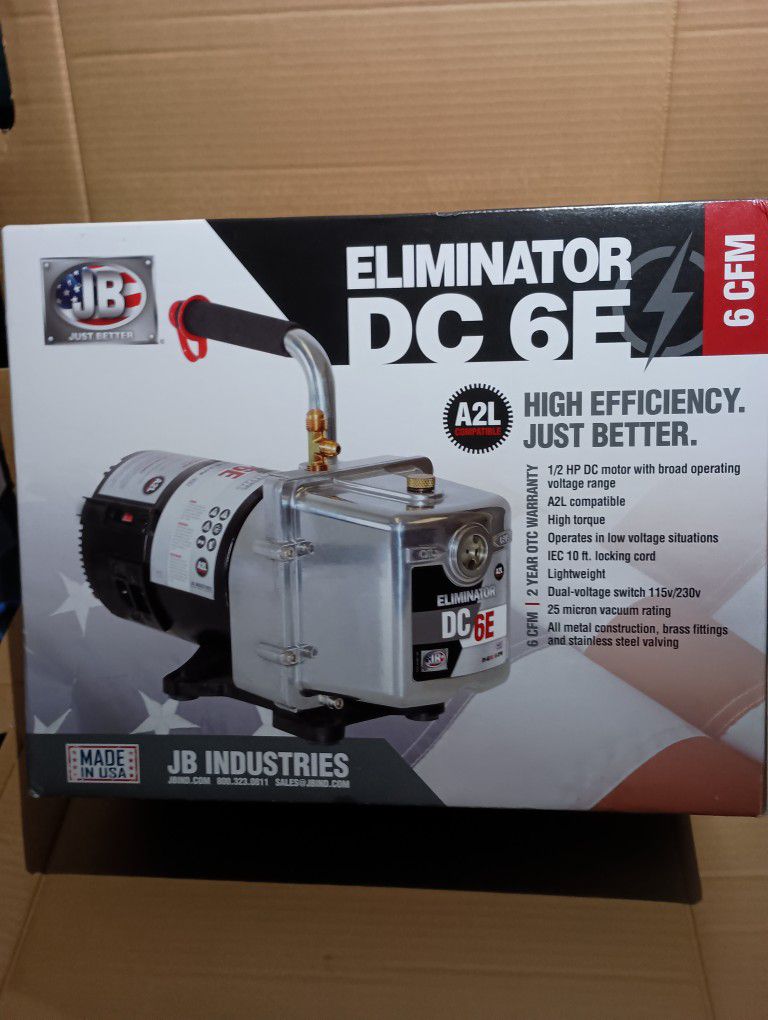 JB Eliminator DC 6E Vacuum Pump DV-6EDC