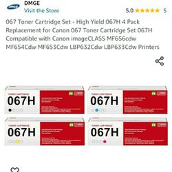 5.0  5

067 Toner Cartridge Set - High Yield 067H 4 Pack Replacement for Canon 067 Toner Cartridge Set 067H Compatible with Canon imageCLASS MF656cdw 