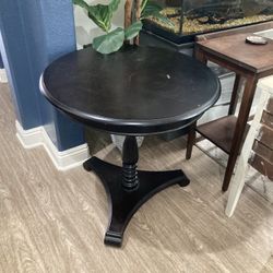 Black Wood Side Tables