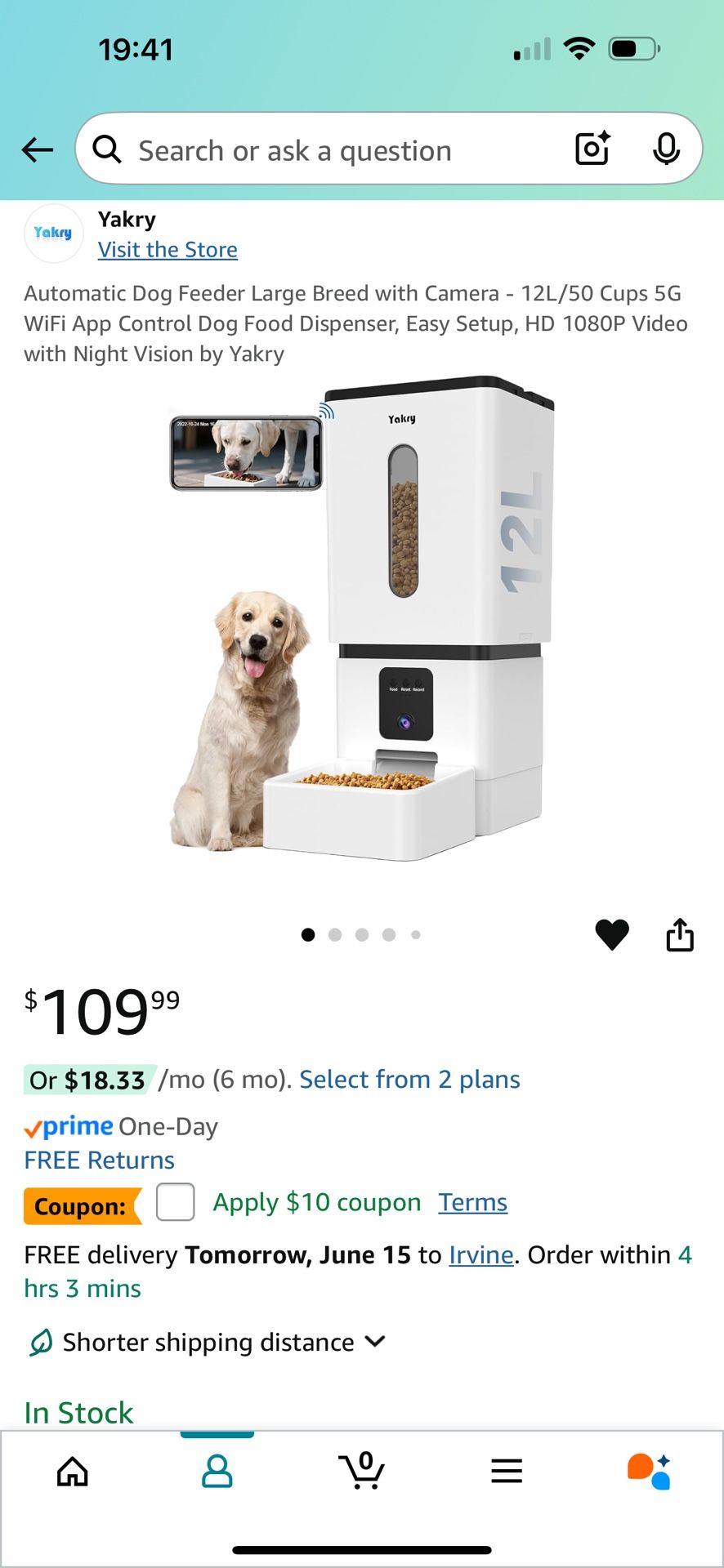 Automatic Pet Feeder With Camera