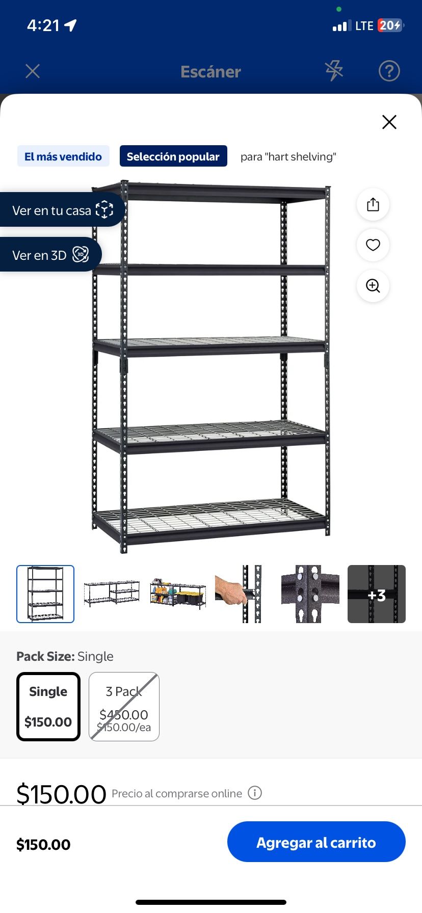 Rack metal 120dllr