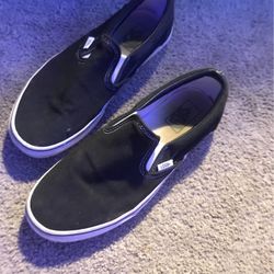 Black And White Vans Size 9.5 In Men’s 11.0 In Women’s