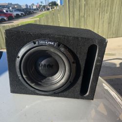 Alpine Subwoofer And Amplifier