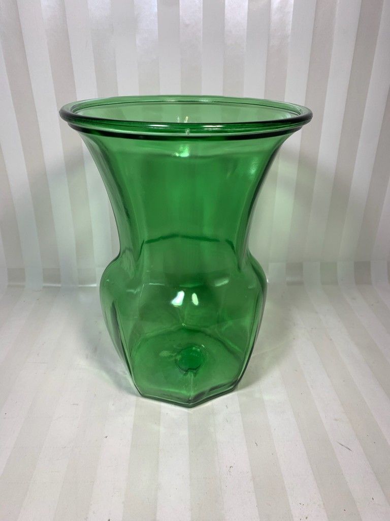 Vintage Green Vase 