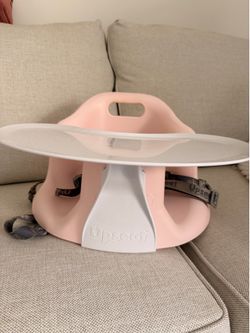 Upseat Baby Seat with Tray (Pink)