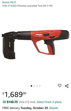 Hilti DX 5 & MX 72 with Steel Nails