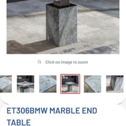 New Marble End Table