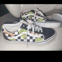 Custom Checker Dinosaur Vans