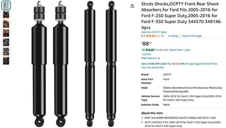 Shocks For F250