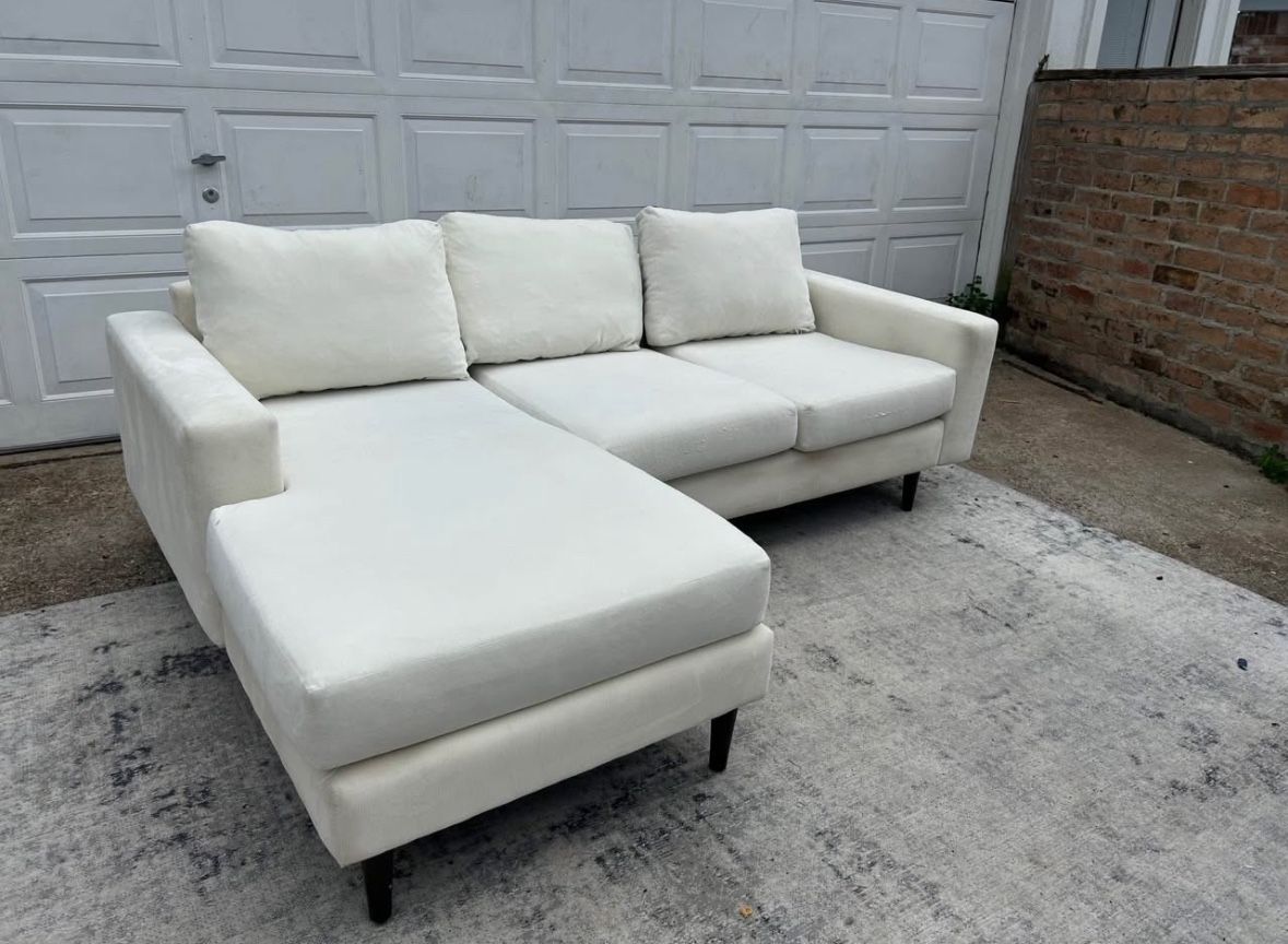 White Couch For Sale $120  NEED GONE ASAP!