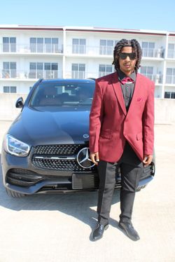 Burgundy Prom suit