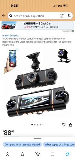 4-Channel HD Car Dash Cam