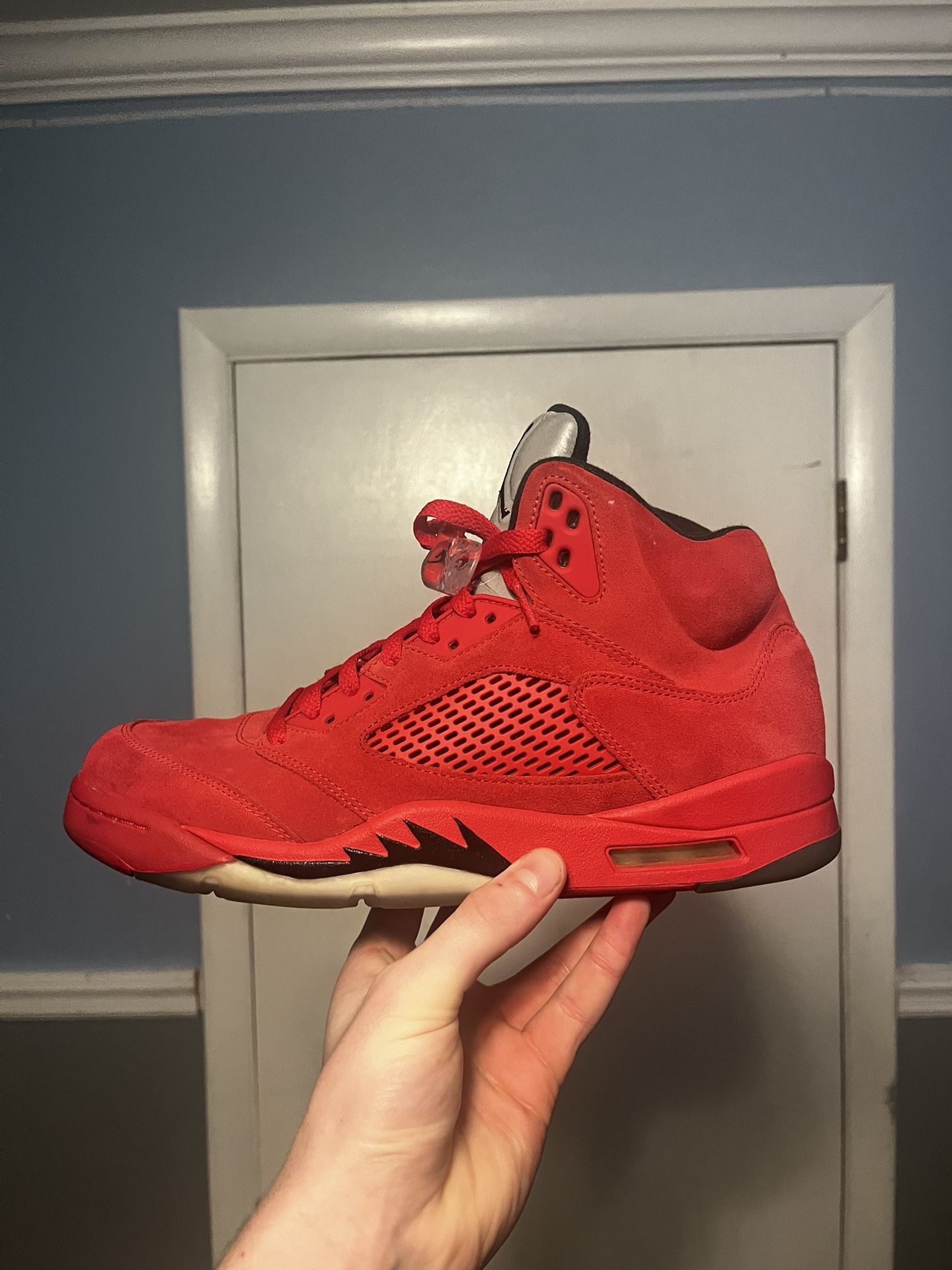 Size 10.5 - Air Jordan Retro 5 Red Suede