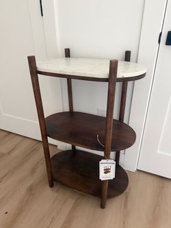 MARBLE TOP, 3 Tier Shelf